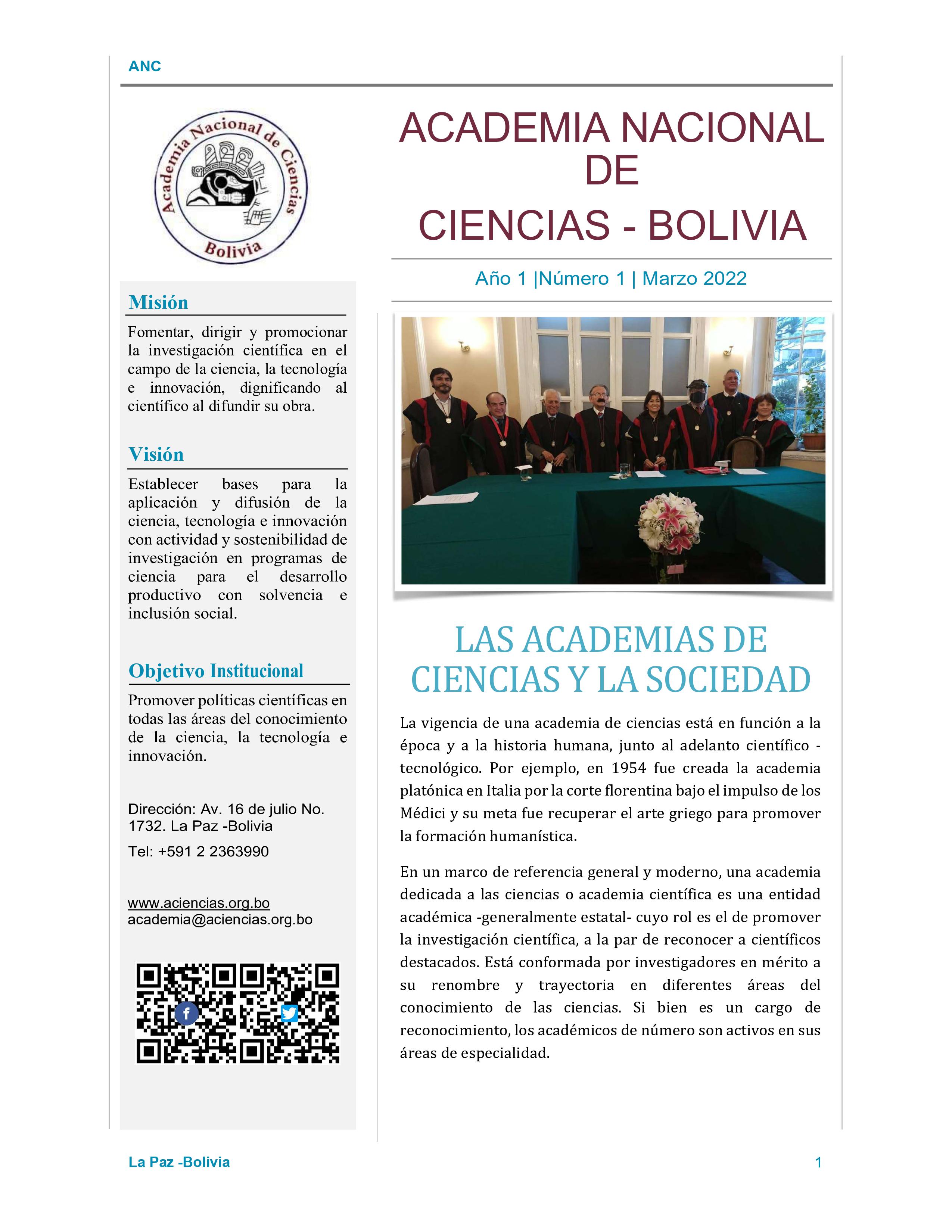 Portada del boletín